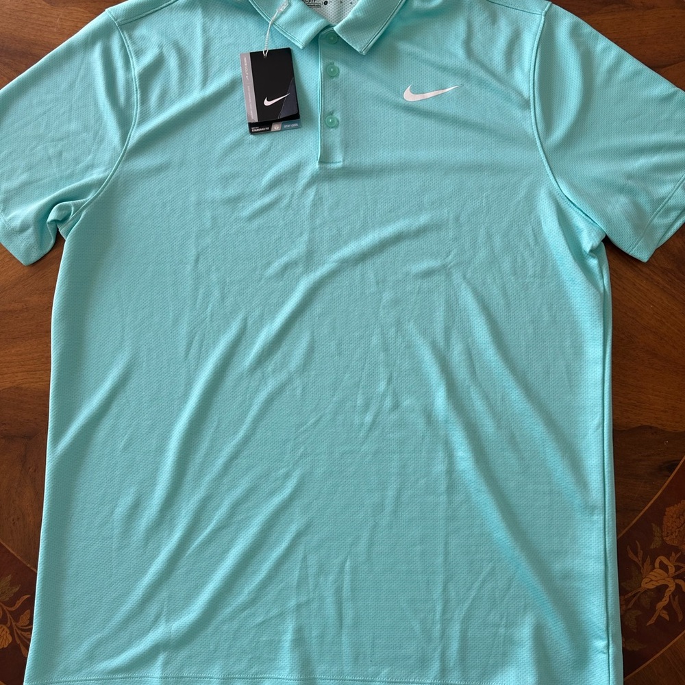 Nike Men's Light Blue Polo Shirt